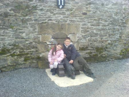 mes enfants dans le chateau de bouillon