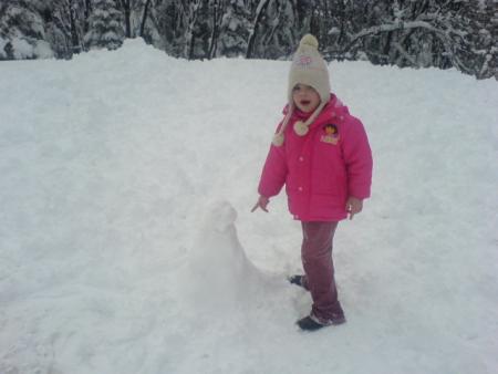 shannen et son bonhomme de neige