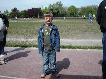 Quentin au tournois en l'honneur de son tonton Manu