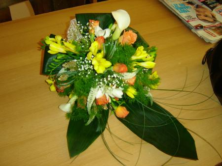 le bouquet : je suis fiere de l'avoir attrap�