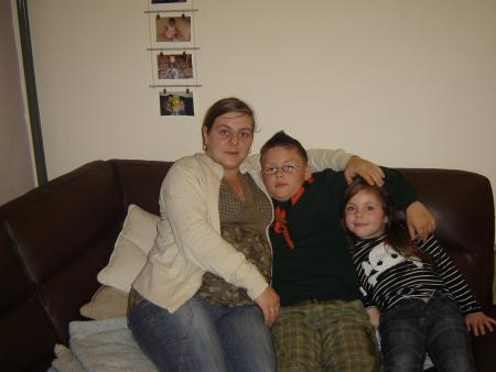 Mes enfants et moi legerement enciente lol