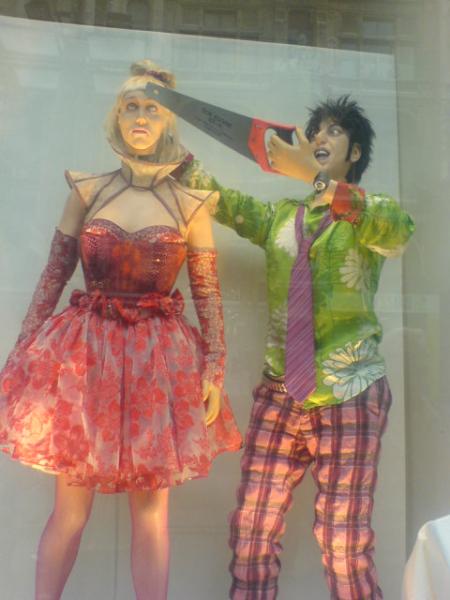 vitrine original des magasins d'Anvers