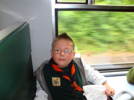 mon petit homme dans le train