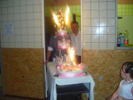 l'arriv� du gateau