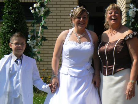 mon fils, quentin et ma maman