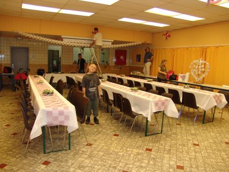 d�coration de la salle