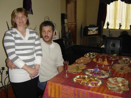 claude et sa soeur carine a l'anniverssaire de Math�o